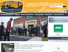 Tablet Screenshot of fundacionvicrila.com